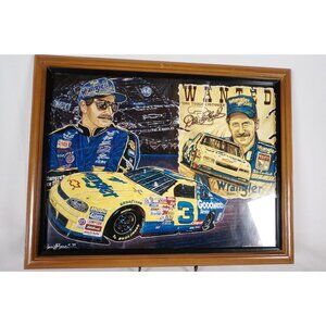 Dale Earnhardt Sam Bass Wrangler One Tough Customer Painting Framed Print 18X12"